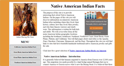 Desktop Screenshot of native-american-indian-facts.com