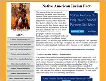 Tablet Screenshot of native-american-indian-facts.com